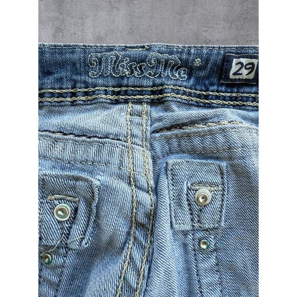 Vintage Miss Me Jeans Y2K Boot Cut Denim Embellished Pockets Women’s Size 29 - Picture 10 of 16